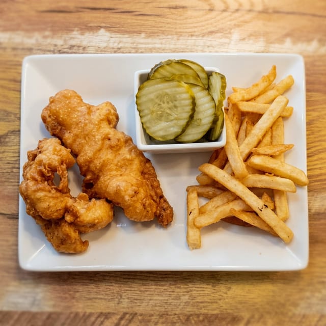 Chicken Strips & French Fries.